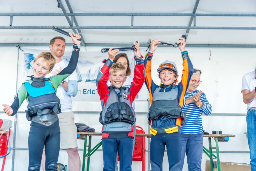 les 3 skippers d'optimists